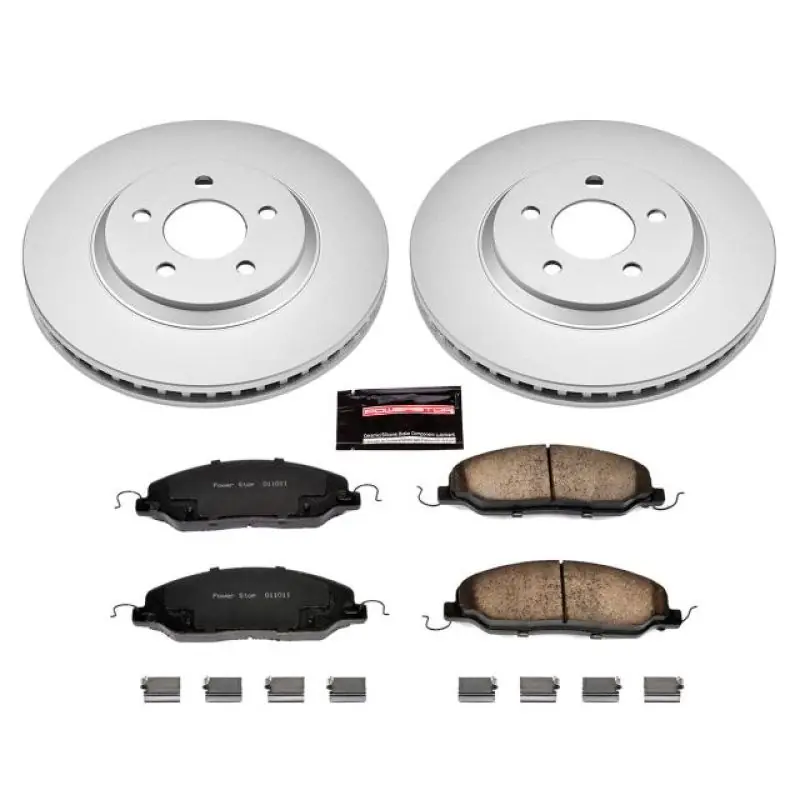 Power Stop 05-10 Ford Mustang Front Z17 Evolution Geomet Coated Brake Kit (PSBCRK1380)