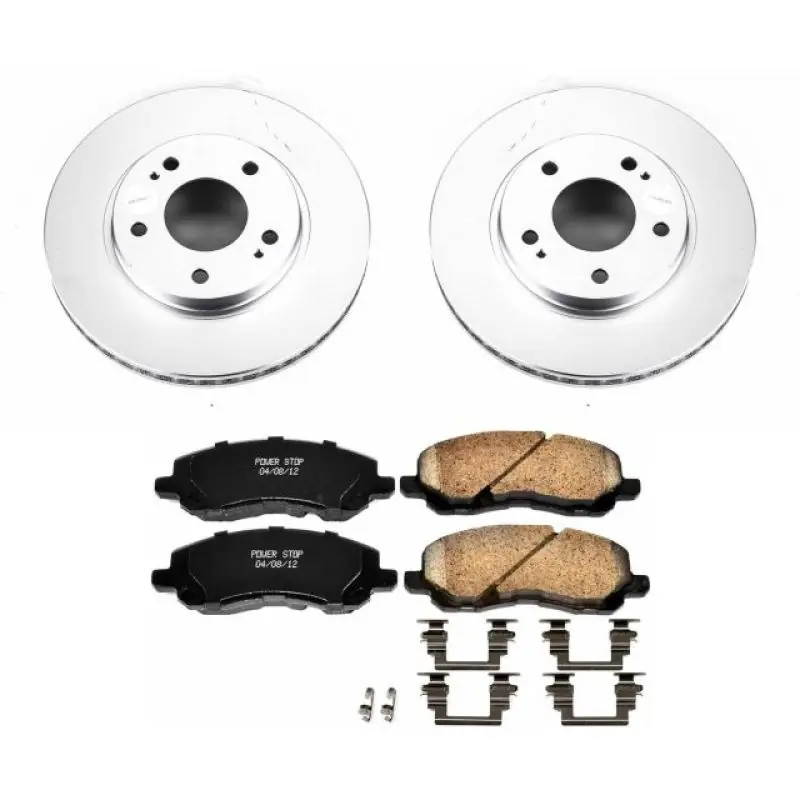 Power Stop 01-05 Chrysler Sebring Front Z17 Evolution Geomet Coated Brake Kit (PSBCRK1678)