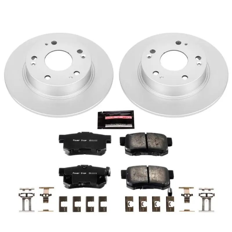 Power Stop 04-08 Acura TSX Rear Z17 Evolution Geomet Coated Brake Kit (PSBCRK2391)