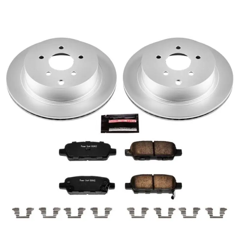 Power Stop 03-12 Infiniti FX35 Rear Z17 Evolution Geomet Coated Brake Kit (PSBCRK2427)