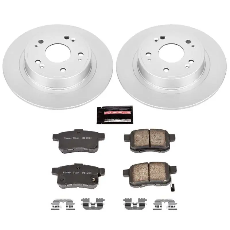 Power Stop 09-10 Acura TSX Rear Z17 Evolution Geomet Coated Brake Kit (PSBCRK3127)