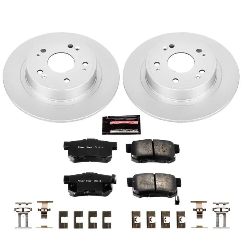 Power Stop 16-18 Acura ILX Rear Z17 Evolution Geomet Coated Brake Kit (PSBCRK3128)