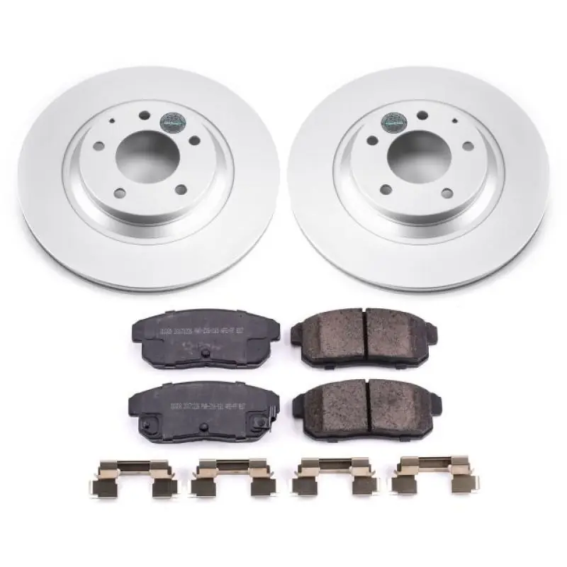 Power Stop 04-11 Mazda RX-8 Rear Z17 Evolution Geomet Coated Brake Kit (PSBCRK3146)