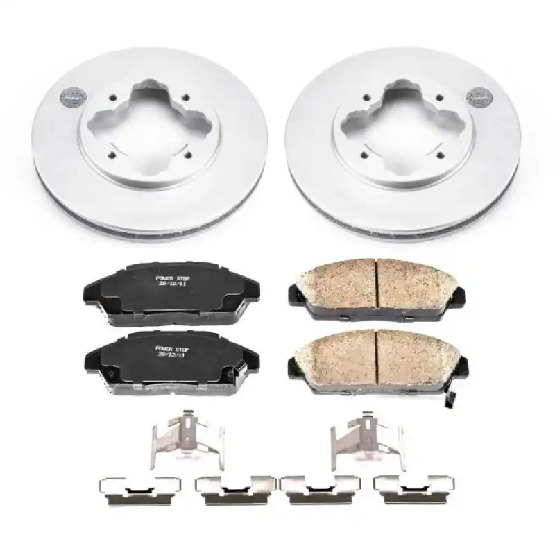 Power Stop 90-93 Honda Accord Front Z17 Evolution Geomet Coated Brake Kit (PSBCRK3164)