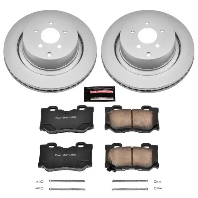 Power Stop 09-13 Infiniti FX50 Rear Z17 Evolution Geomet Coated Brake Kit (PSBCRK5861)