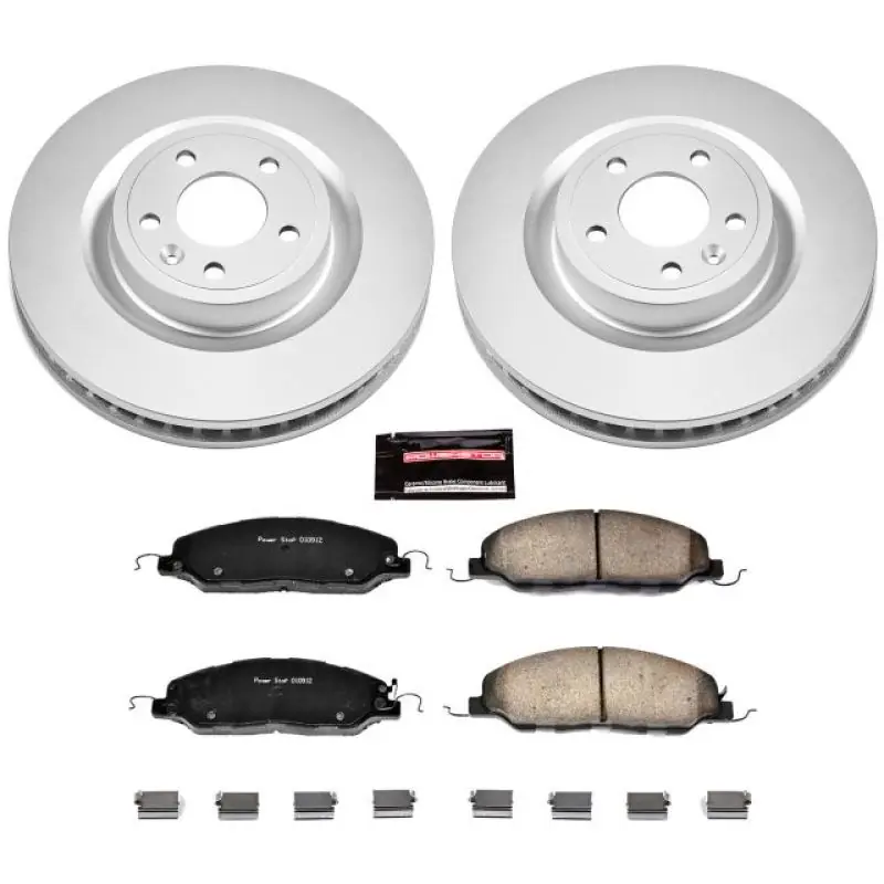 Power Stop 11-14 Ford Mustang Front Z17 Evolution Geomet Coated Brake Kit (PSBCRK5944)