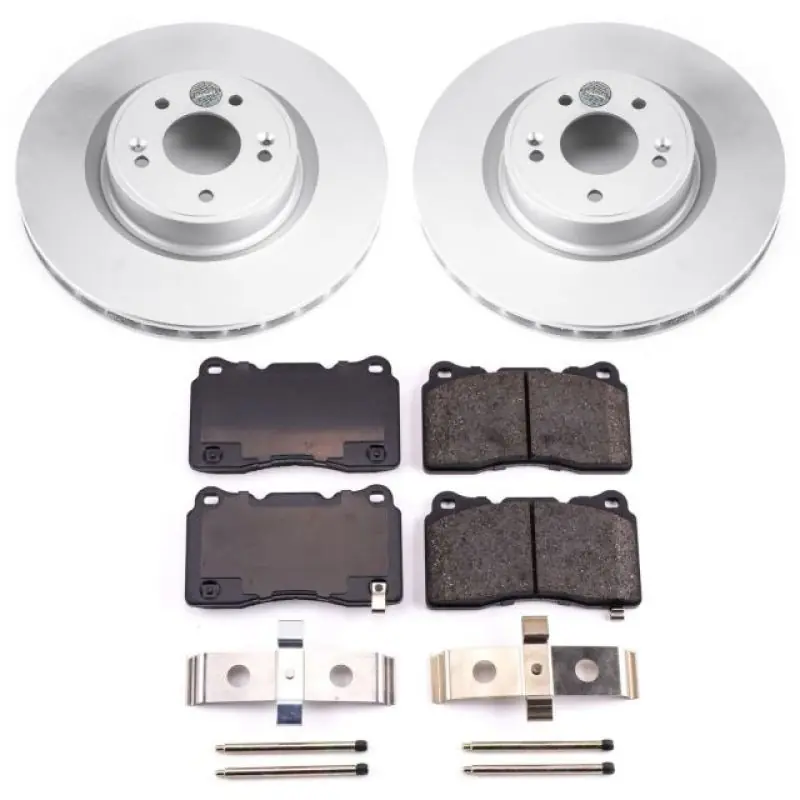 Power Stop 10-16 Hyundai Genesis Coupe Front Z17 Evolution Geomet Coated Brake Kit (PSBCRK6166)