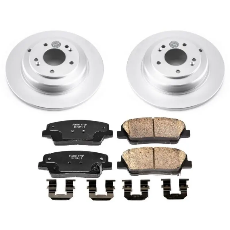 Power Stop 10-16 Hyundai Genesis Coupe Rear Z17 Evolution Geomet Coated Brake Kit (PSBCRK6168)