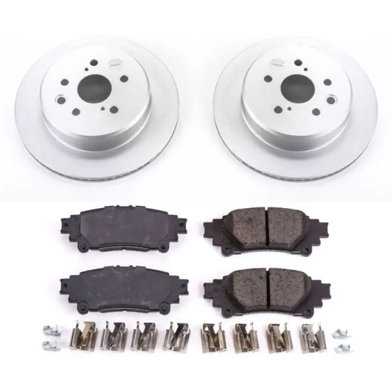 Power Stop 13-19 Lexus GS350 Rear Z17 Evolution Geomet Coated Brake Kit (PSBCRK6514)