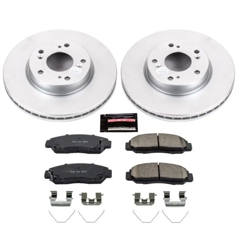 Power Stop 12-15 Honda Civic Front Z17 Evolution Geomet Coated Brake Kit (PSBCRK6766)