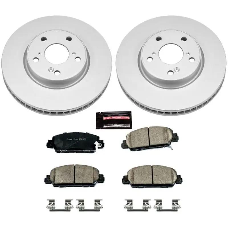 Power Stop 13-17 Honda Accord Front Z17 Evolution Geomet Coated Brake Kit (PSBCRK6777)