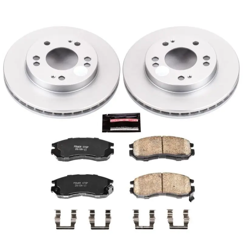 Power Stop 95-05 Chrysler Sebring Front Z17 Evolution Geomet Coated Brake Kit (PSBCRK681)