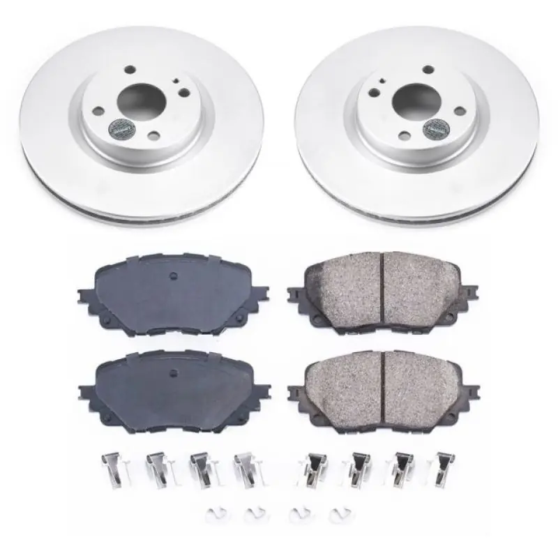 Power Stop 17-19 Fiat 124 Spider Front Z17 Evolution Geomet Coated Brake Kit (PSBCRK7358)