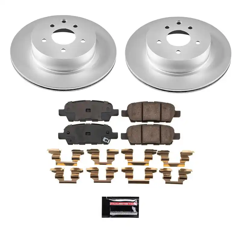 Power Stop 2009 Nissan 370Z Rear Z17 Coated Brake Kit (PSBCRK9064)