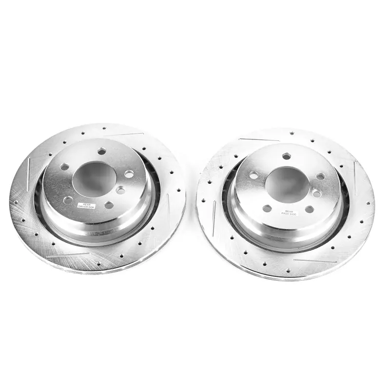 Power Stop 95-99 BMW M3 Rear Evolution Drilled & Slotted Rotors - Pair (PSBEBR464XPR)