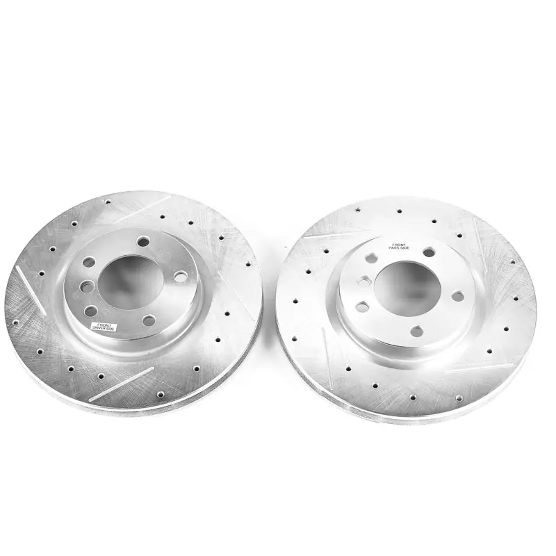 Power Stop 95-99 BMW M3 Front Evolution Drilled & Slotted Rotors - Pair (PSBEBR466XPR)