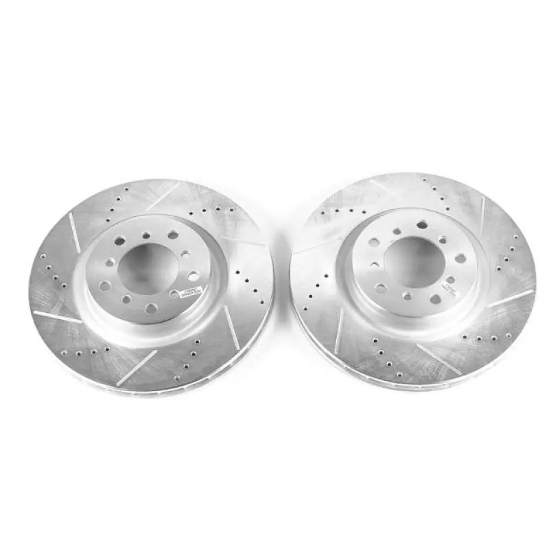 Power Stop 01-06 BMW M3 Front Evolution Drilled & Slotted Rotors - Pair (PSBEBR664XPR)