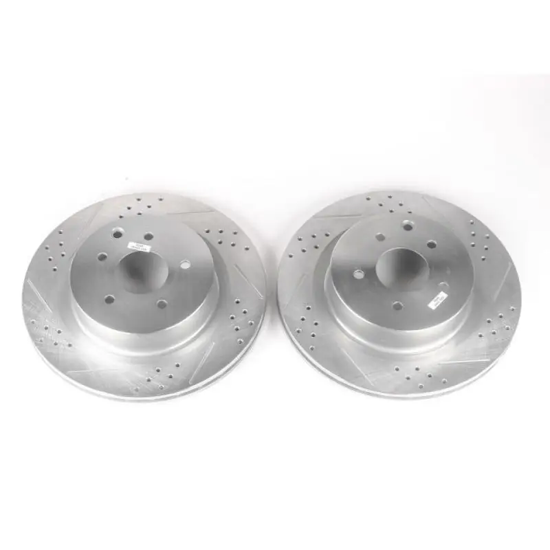 Power Stop 03-04 Infiniti G35 Rear Evolution Drilled & Slotted Rotors - Pair (PSBJBR1108XPR)