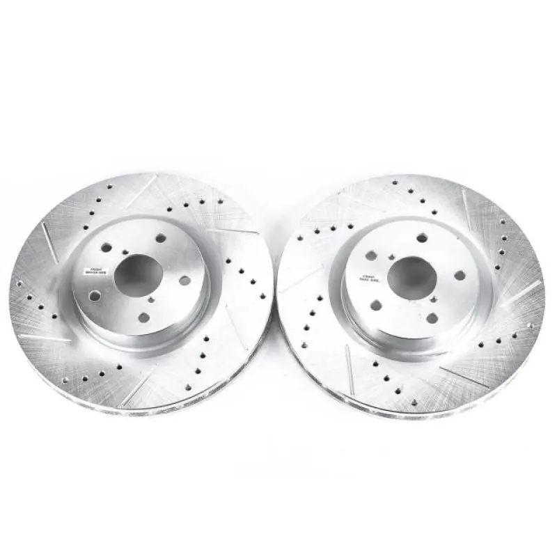 Power Stop 05-14 Subaru Impreza Front Evolution Drilled & Slotted Rotors - Pair (PSBJBR1117XPR)