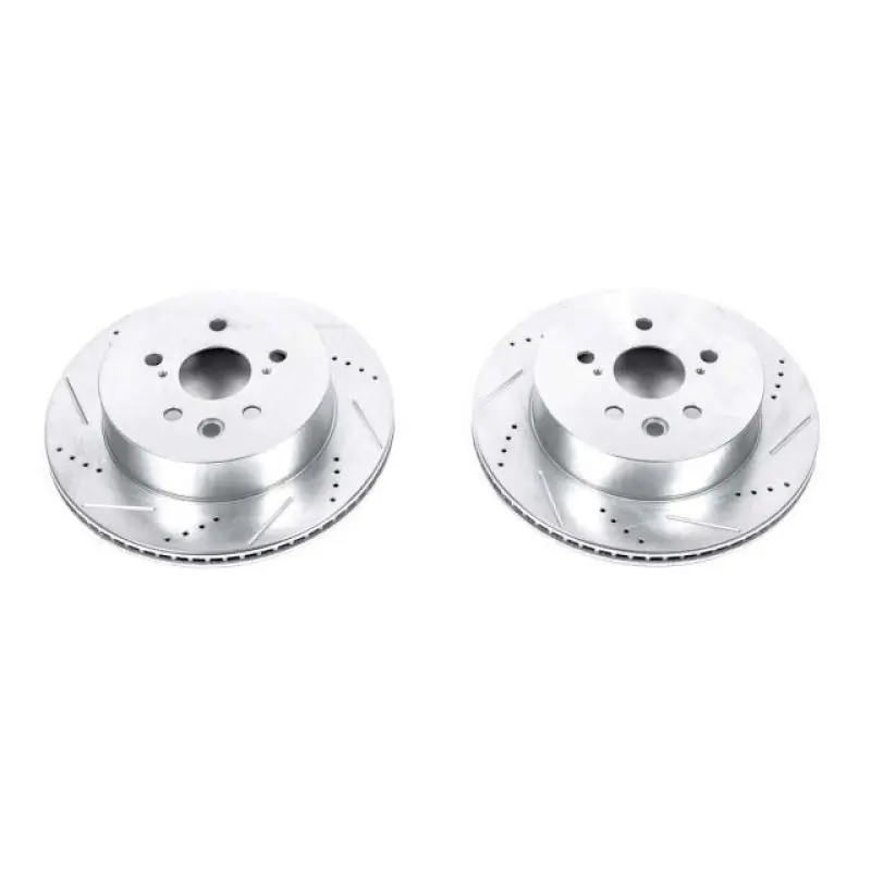 Power Stop 2006 Lexus GS300 Rear Evolution Drilled & Slotted Rotors - Pair (PSBJBR1148XPR)