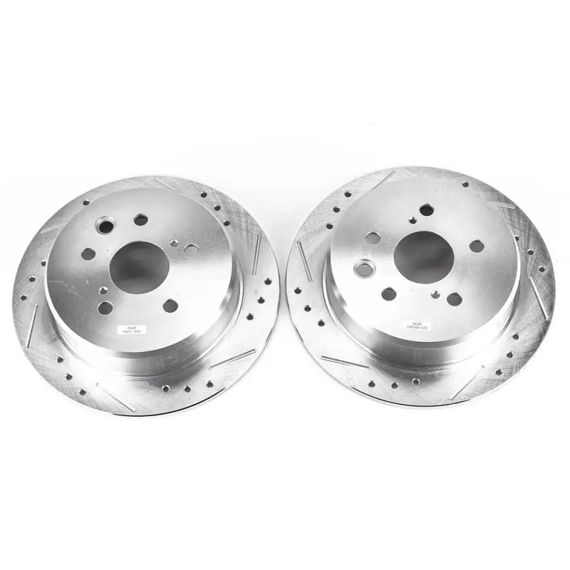 Power Stop 06-15 Lexus IS250 Rear Evolution Drilled & Slotted Rotors - Pair (PSBJBR1151XPR)