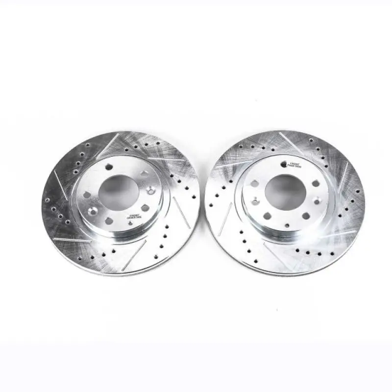 Power Stop 06-15 Mazda MX-5 Miata Front Evolution Drilled & Slotted Rotors - Pair (PSBJBR1157XPR)