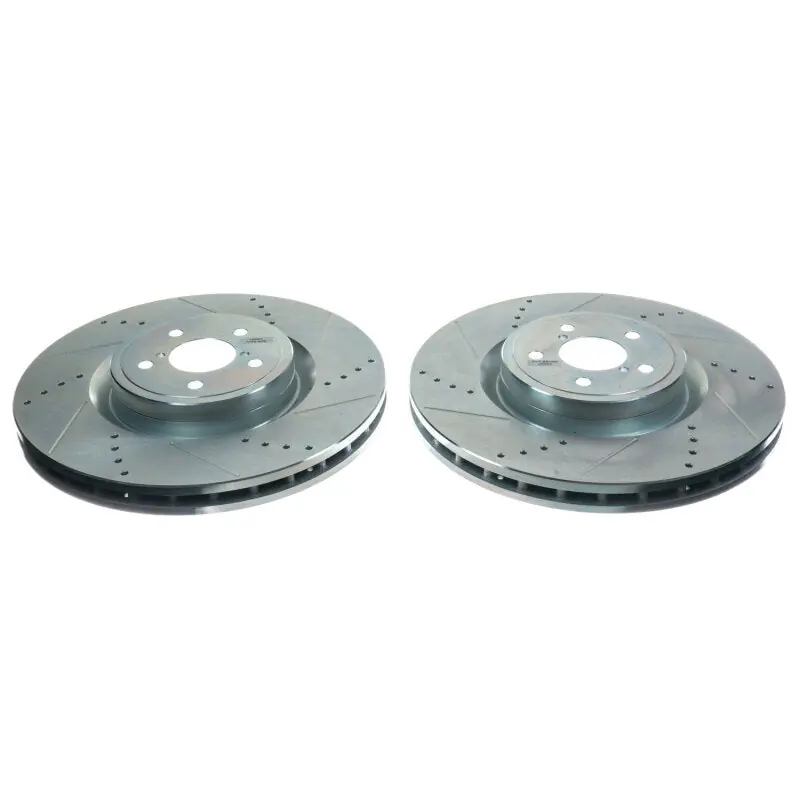 Power Stop 2004 Subaru Impreza Front Evolution Drilled & Slotted Rotors - Pair (PSBJBR1179XPR)