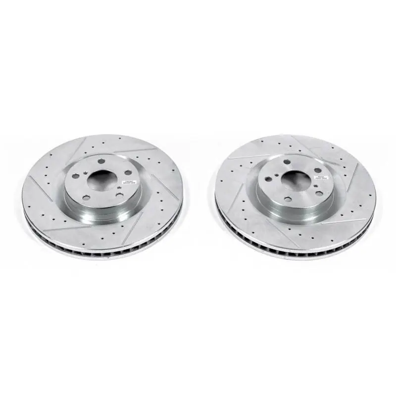 Power Stop 09-10 Lexus GS350 Front Evolution Drilled & Slotted Rotors - Pair (PSBJBR1392XPR)