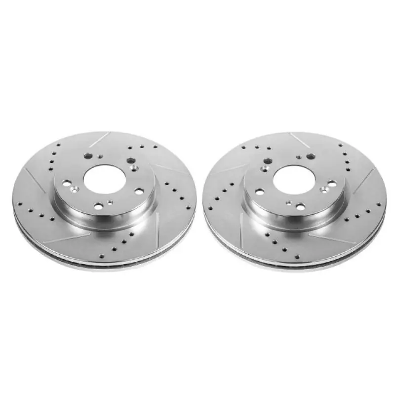 Power Stop 2013 Acura ILX Front Evolution Drilled & Slotted Rotors - Pair (PSBJBR1556XPR)