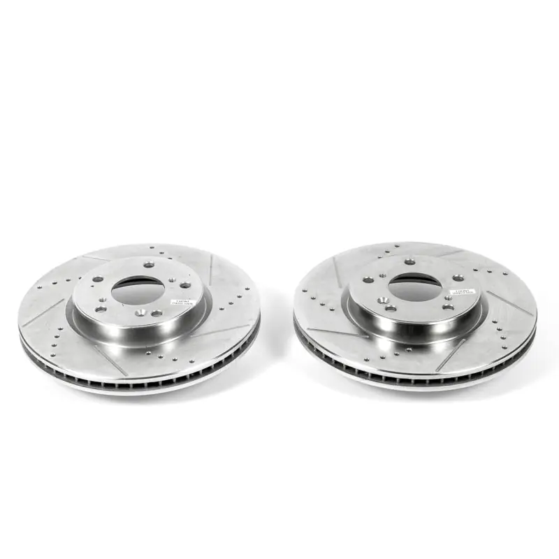 Power Stop 13-19 Honda Accord Front Evolution Drilled & Slotted Rotors - Pair (PSBJBR1571XPR)