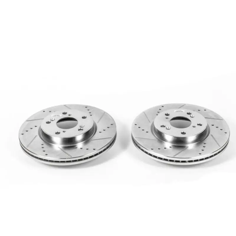 Power Stop 13-17 Honda Accord Front Evolution Drilled & Slotted Rotors - Pair (PSBJBR1584XPR)