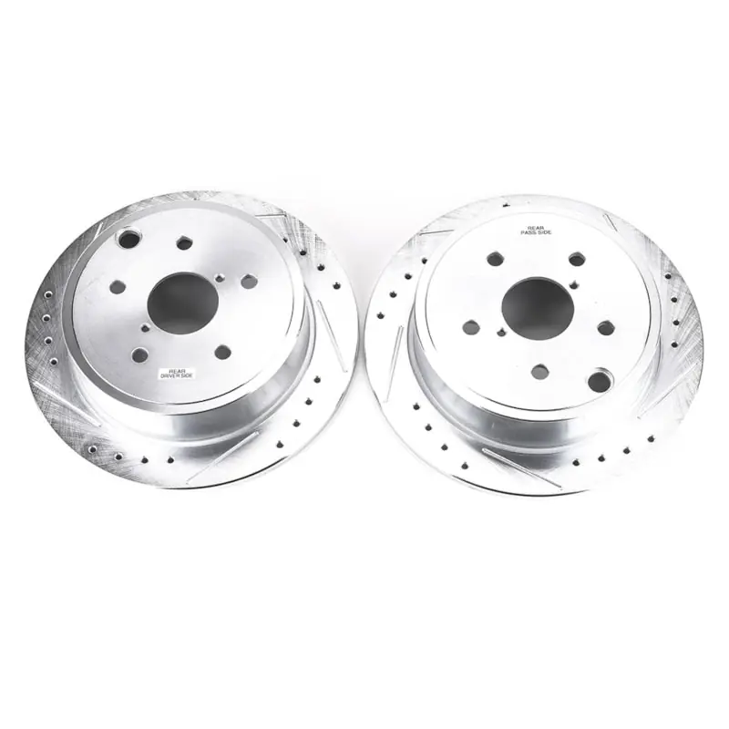 Power Stop 15-19 Subaru WRX Rear Evolution Drilled & Slotted Rotors - Pair (PSBJBR1701XPR)