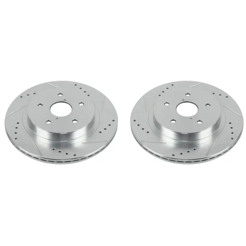 Power Stop 15-18 Subaru Legacy Rear Evolution Drilled & Slotted Rotors - Pair (PSBJBR1718XPR)
