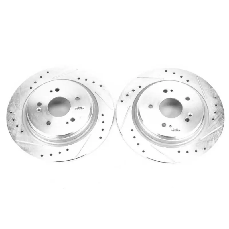 Power Stop 15-19 Acura TLX Rear Evolution Drilled & Slotted Rotors - Pair (PSBJBR1721XPR)