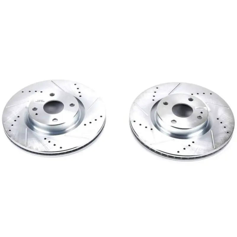 Power Stop 17-19 Fiat 124 Spider Front Evolution Drilled & Slotted Rotors - Pair (PSBJBR1724XPR)