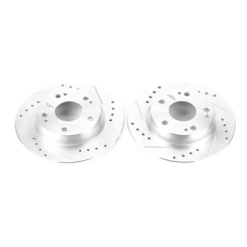 Power Stop 16-19 Honda Civic Rear Evolution Drilled & Slotted Rotors - Pair (PSBJBR1728XPR)