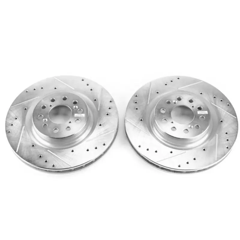 Power Stop 17-18 Honda Civic Front Evolution Drilled & Slotted Rotors - Pair (PSBJBR1748XPR)