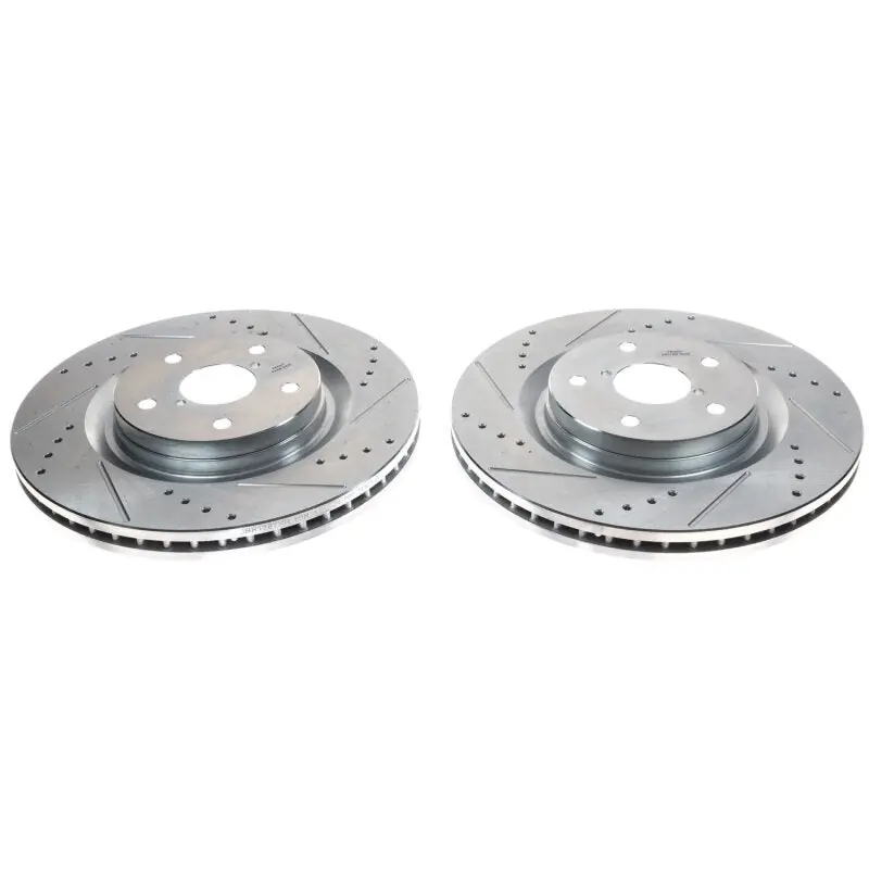 Power Stop 19-21 Subaru Forester Front Evolution Drilled & Slotted Rotors - Pair (PSBJBR1787XPR)