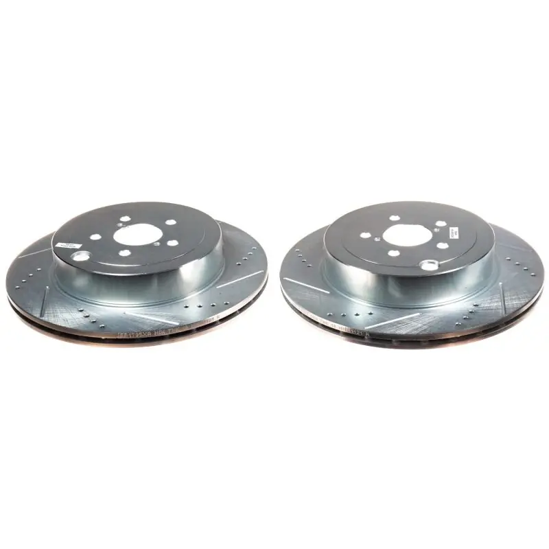Power Stop 17-20 Subaru BRZ Rear Evolution Drilled & Slotted Rotors - Pair (PSBJBR1795XPR)