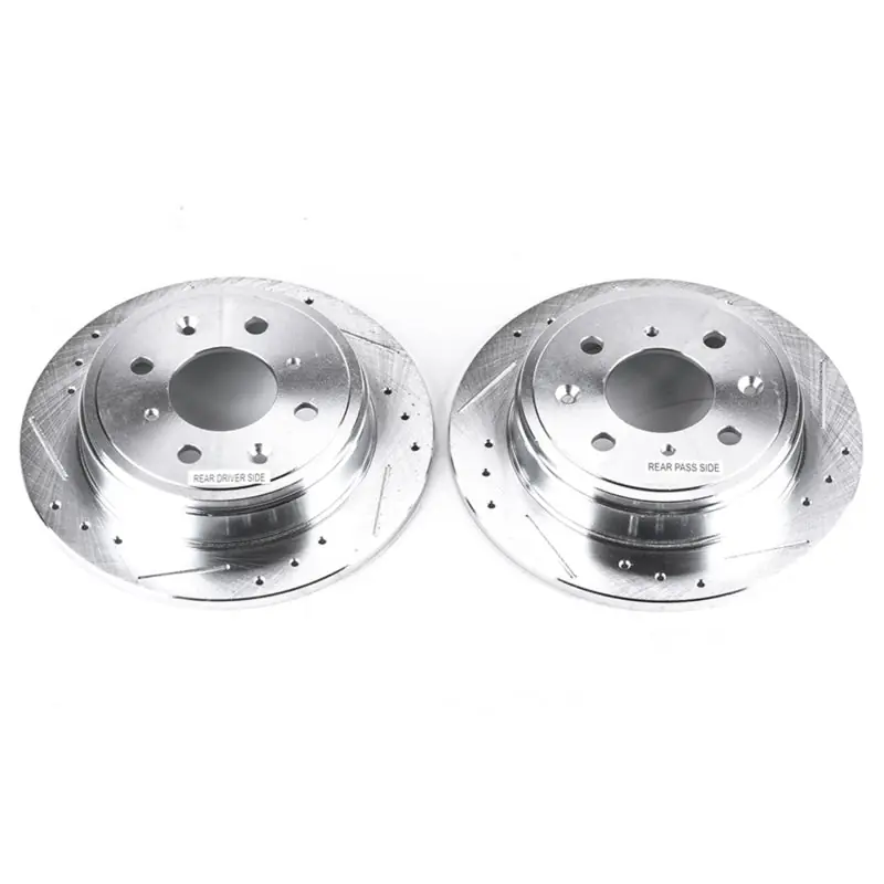 Power Stop 90-01 Acura Integra Rear Evolution Drilled & Slotted Rotors - Pair (PSBJBR308XPR)