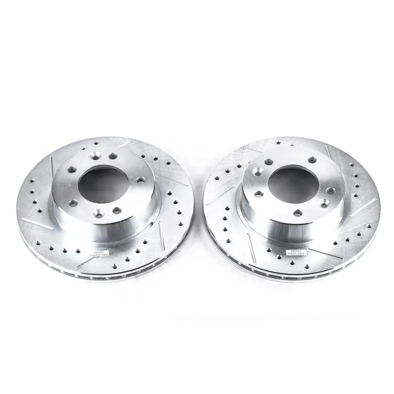 Power Stop 86-91 Mazda RX-7 Front Evolution Drilled & Slotted Rotors - Pair (PSBJBR381XPR)
