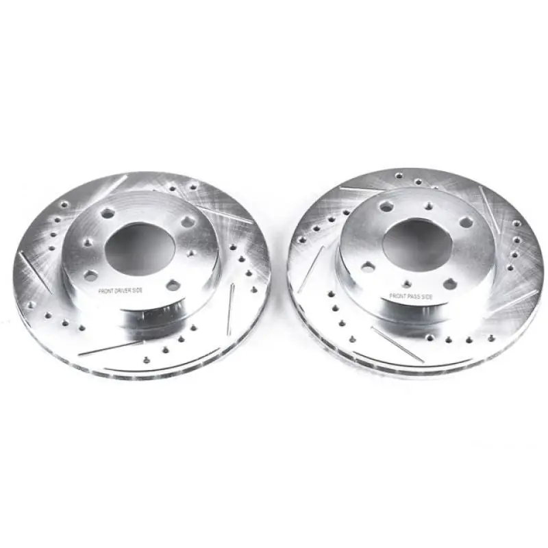 Power Stop 91-96 Infiniti G20 Front Evolution Drilled & Slotted Rotors - Pair (PSBJBR503XPR)