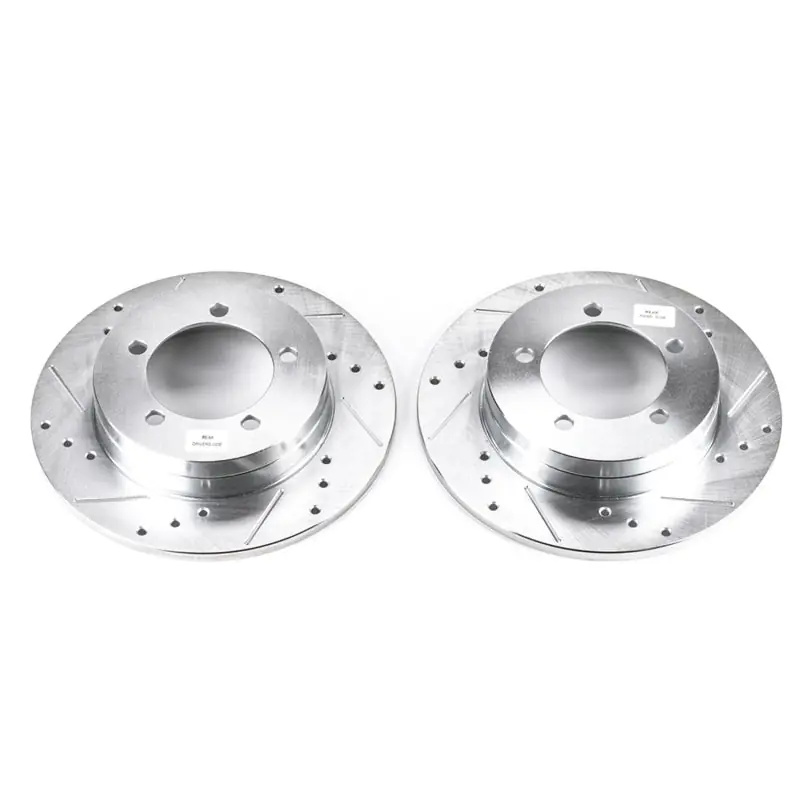 Power Stop 90-94 Eagle Talon Rear Evolution Drilled & Slotted Rotors - Pair (PSBJBR519XPR)