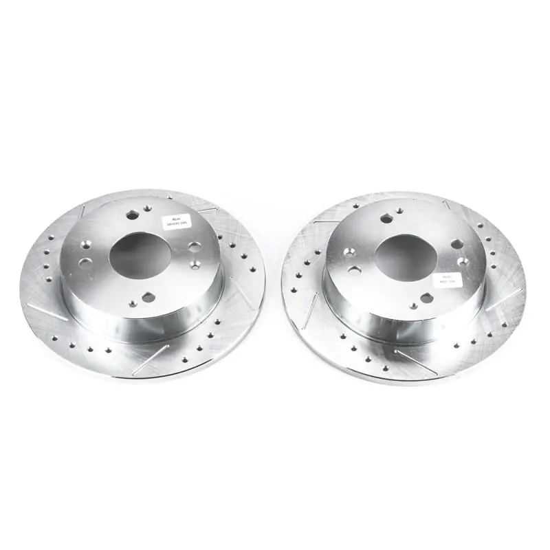 Power Stop 1997 Acura CL Rear Evolution Drilled & Slotted Rotors - Pair (PSBJBR526XPR)
