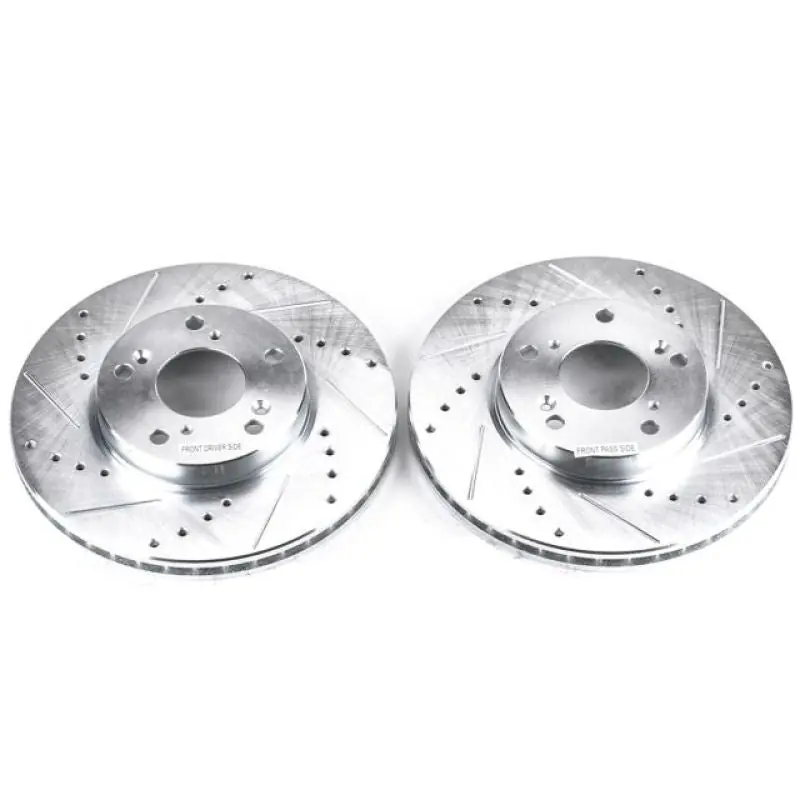 Power Stop 14-15 Acura ILX Front Evolution Drilled & Slotted Rotors - Pair (PSBJBR709XPR)