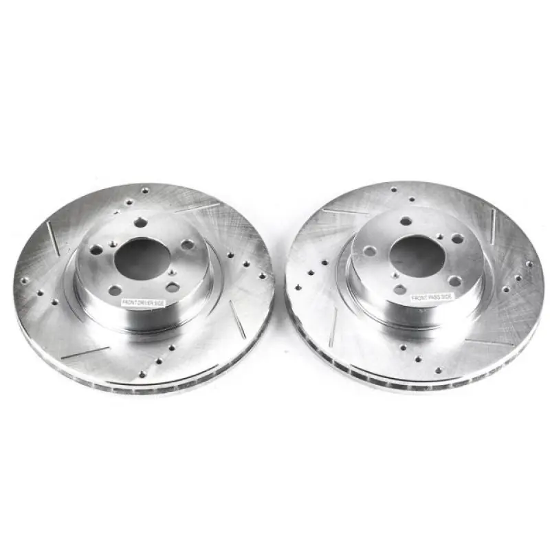 Power Stop 05-06 Saab 9-2X Front Evolution Drilled & Slotted Rotors - Pair (PSBJBR730XPR)