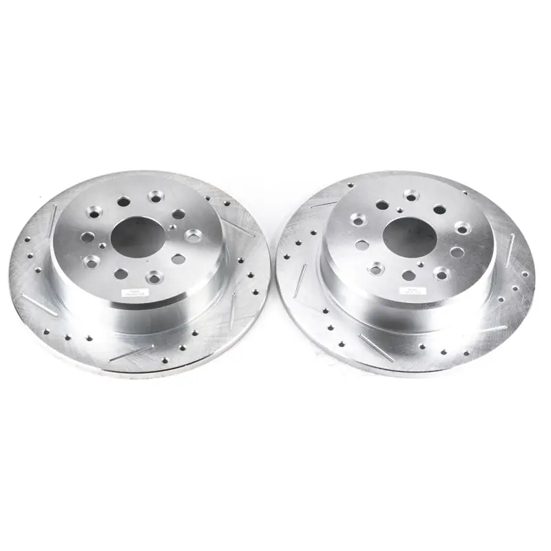Power Stop 98-05 Lexus GS300 Rear Evolution Drilled & Slotted Rotors - Pair (PSBJBR739XPR)