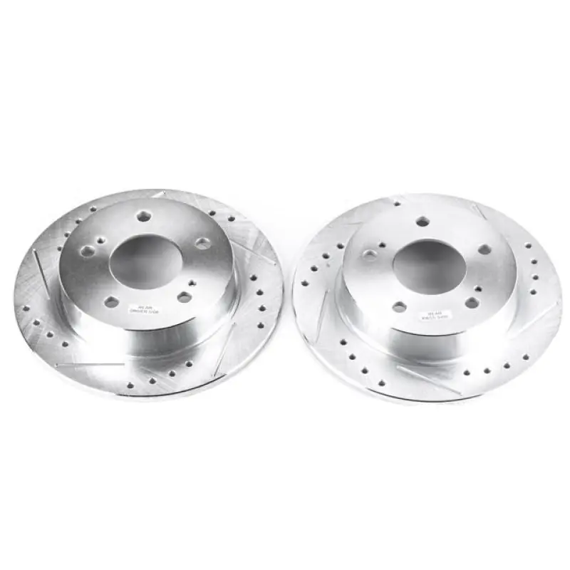 Power Stop 94-98 Nissan 240SX Rear Evolution Drilled & Slotted Rotors - Pair (PSBJBR755XPR)