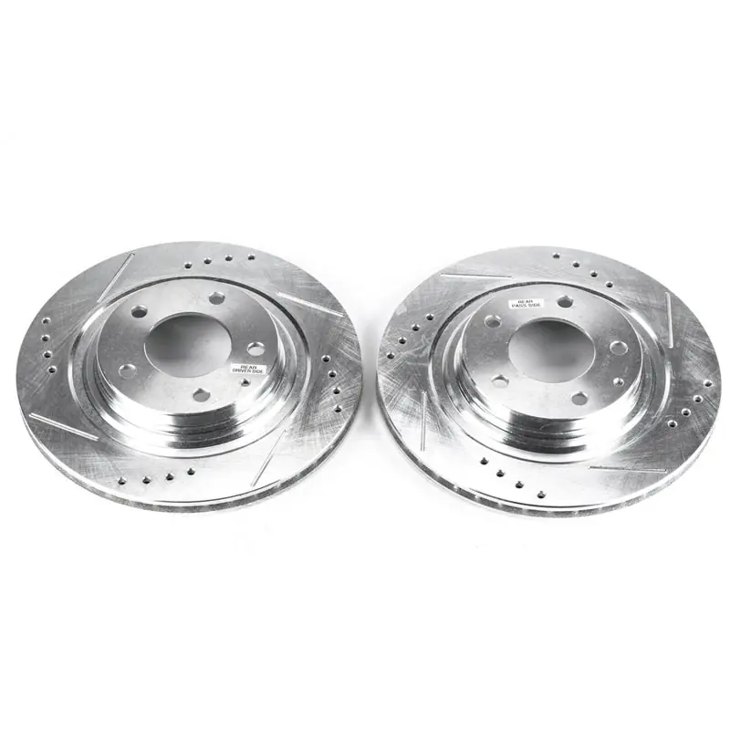 Power Stop 93-95 Mazda RX-7 Rear Evolution Drilled & Slotted Rotors - Pair (PSBJBR761XPR)