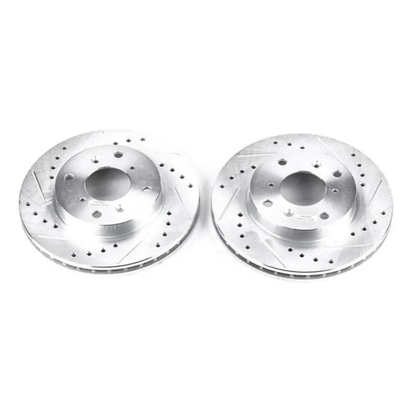 Power Stop 98-99 Acura CL Front Evolution Drilled & Slotted Rotors - Pair (PSBJBR797XPR)